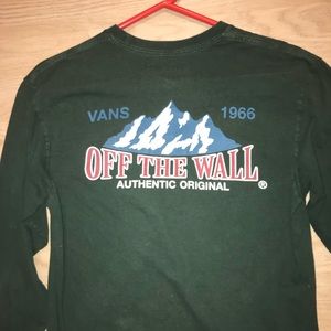 Vans Retro Long Sleeve Tee Green